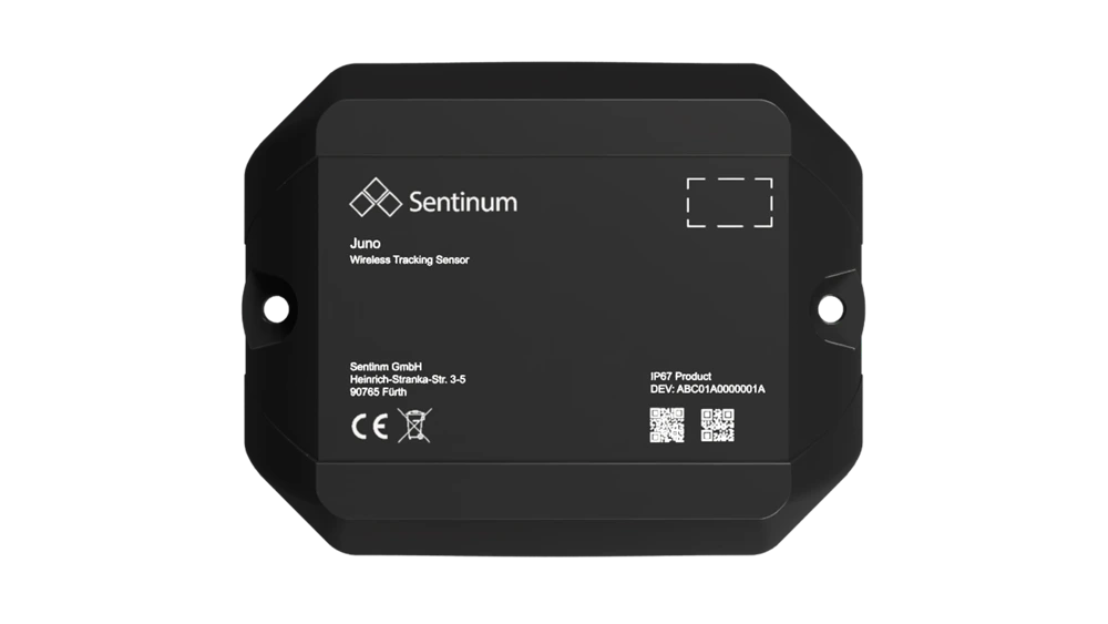 Sentinum Juno Tracker fyrir staðsetningu og eignavöktun